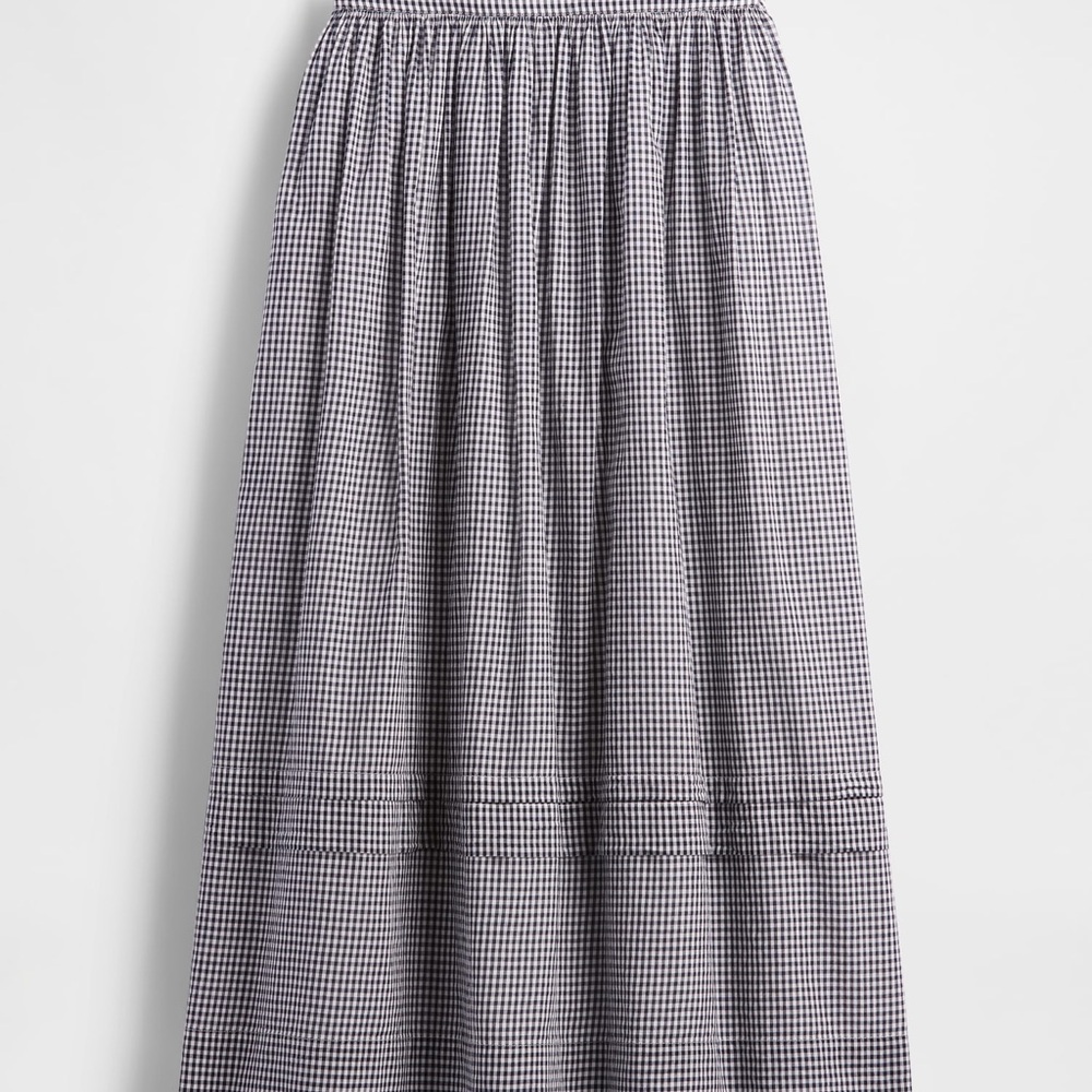 Gap × DÔEN Gingham Midi Skirt